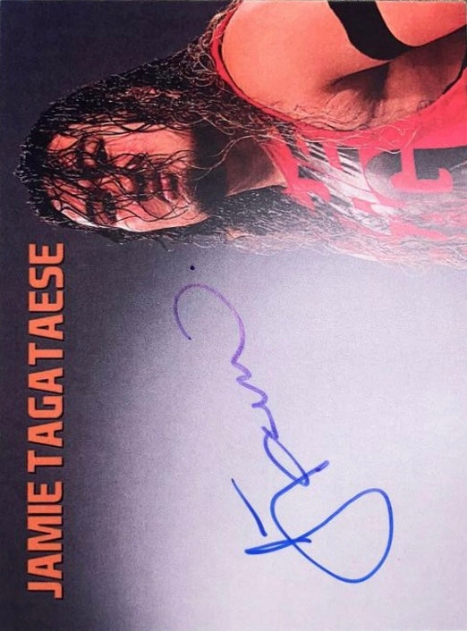 Jamie Tagataese trading card PW Catalog
