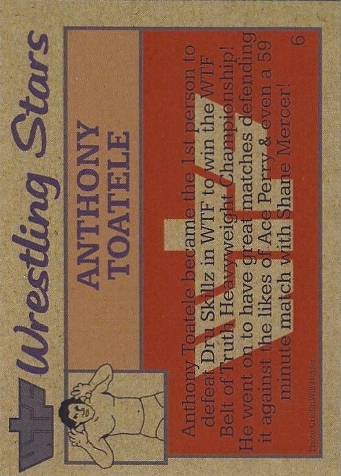 Anthony Toatele trading card PW Catalog