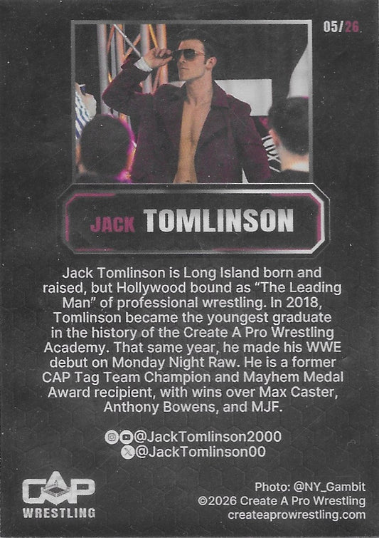 Jack Tomlinson trading card PWcatalog
