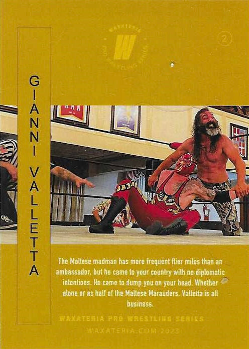 Gianni Valletta trading card PW Catalog