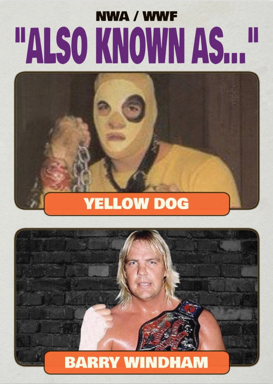 Yellow Dog / Barry Windham trading card PW Catalog