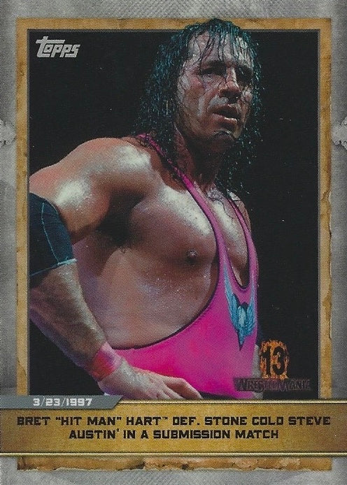 Wrestlemania 13 – Bret “Hit Man” Hart DEF. Stone Cold Steve Austin in a Submission Match
