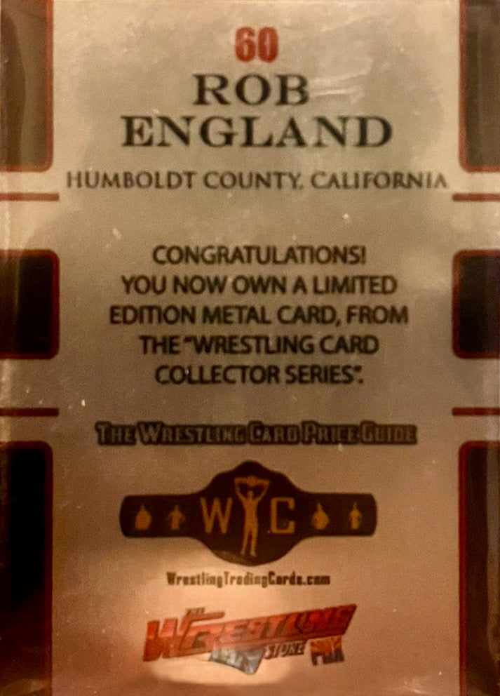 ROB England trading card PW Catalog