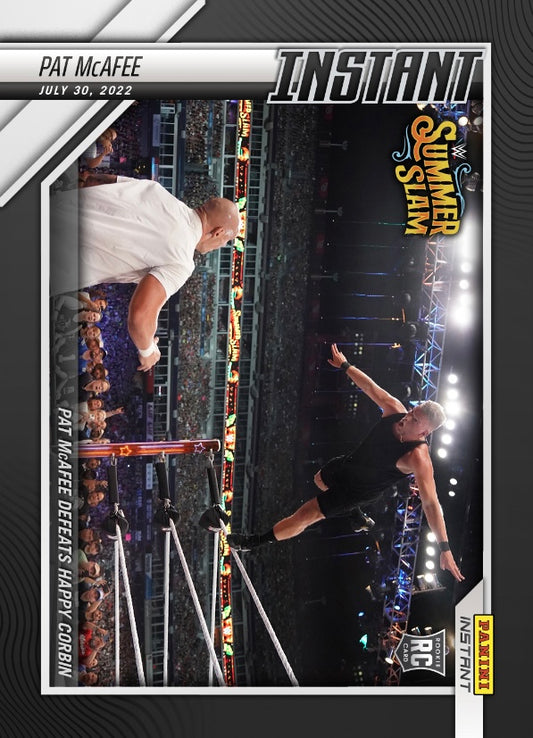 PAT Mcafee – PAT Mcafee Defeats Happy Corbin trading card PW Catalog