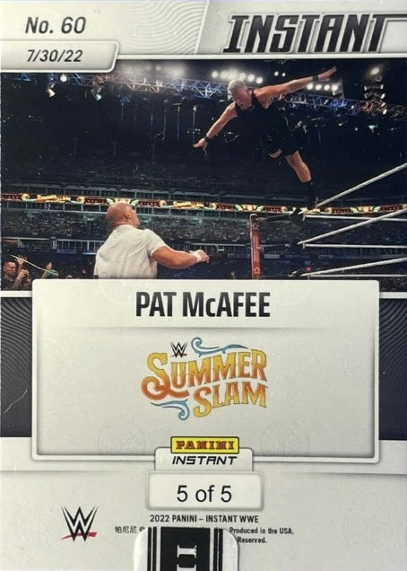 PAT Mcafee – PAT Mcafee Defeats Happy Corbin trading card PW Catalog