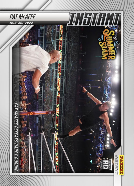 PAT Mcafee – PAT Mcafee Defeats Happy Corbin trading card PW Catalog
