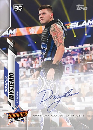 Dominik Mysterio trading card PW Catalog