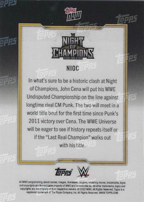 John Cena the Last Time IS Now trading card PW Catalog