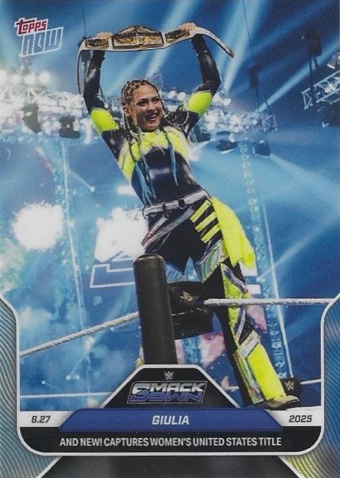 Giulia and New! Captures Women’s United States Title trading card PW Catalog