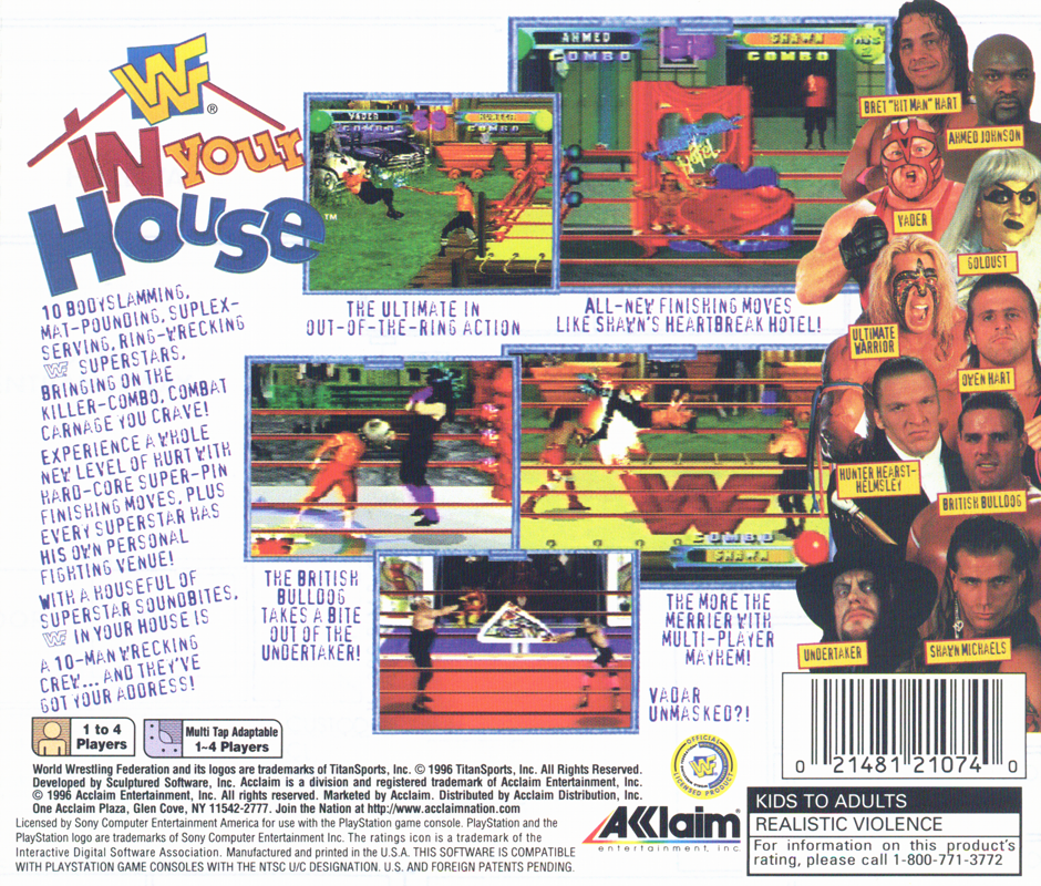 WWF In Your House [PlayStation] PWcatalog