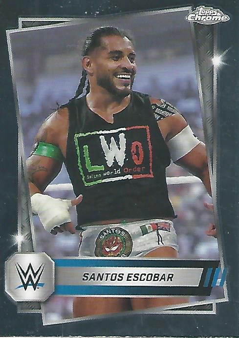 WWE Topps Chrome 2025 Trading Cards Santos Escobar No.60 PW Catalog