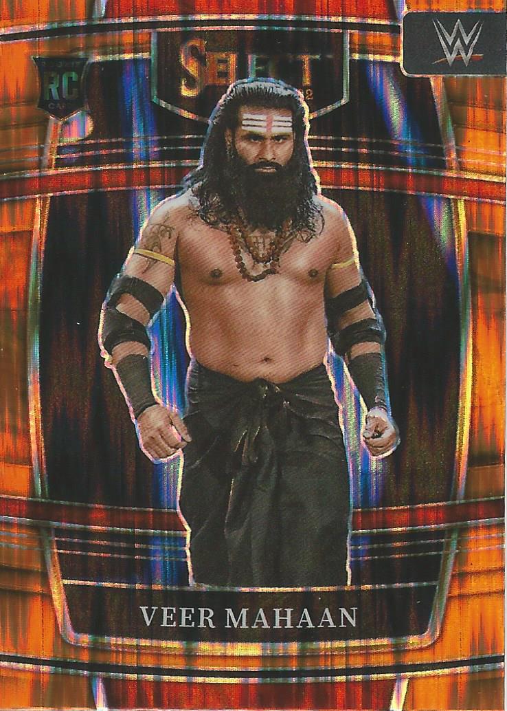 WWE Panini Select 2022 Veer Mahaan #60 Orange Flash