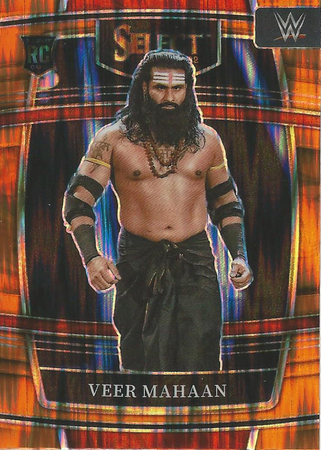 WWE Panini Select 2022 Veer Mahaan #60 Orange Flash