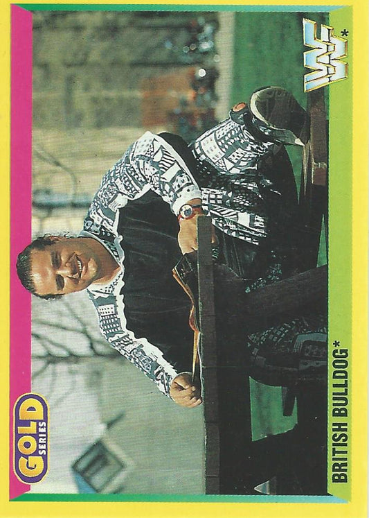 WWF Merlin Gold Series 2 1992 British Bulldog #60