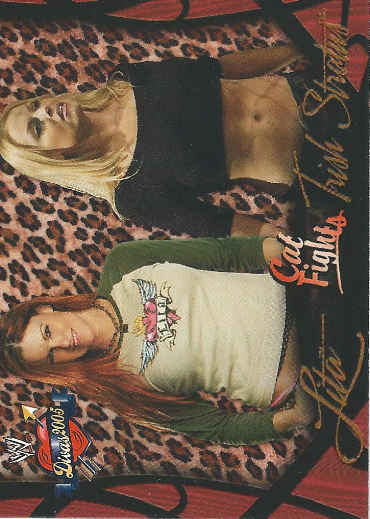 WWE Fleer Divas 2005 Lita vs Trish Stratus #60