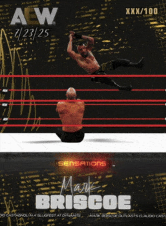 7/23/25 – Mark Briscoe – Mark Briscoe Outlasts Claudio Castagnoli in a Slugfest at Dynamite trading card PW Catalog