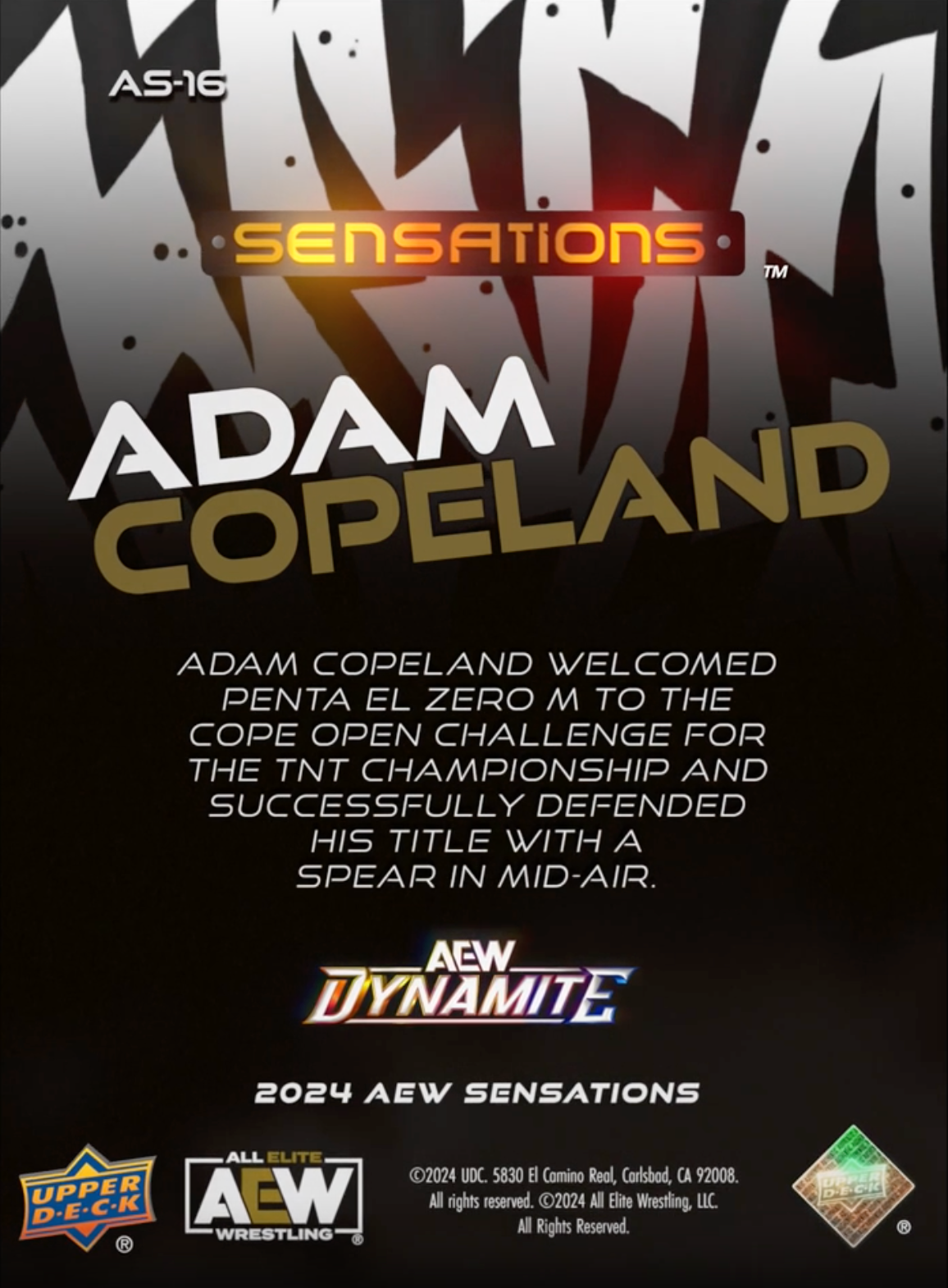 4/10/24 – Adam Copeland – Adam Copeland Defeats Penta el Zero M to Retain HIS TNT Championship in the Cope Open
