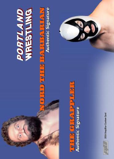Nord the Barbarian / the Grappler – Portland Wrestling trading card PW Catalog