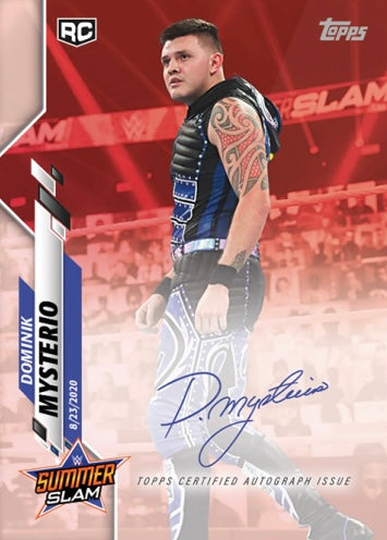 Dominik Mysterio trading card PW Catalog