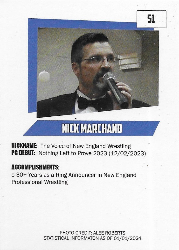 The Voice of New England Rich Palladino trading card PW Catalog