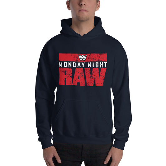 WWE Monday Night RAW Old School Pullover Hoodie Sweatshirt