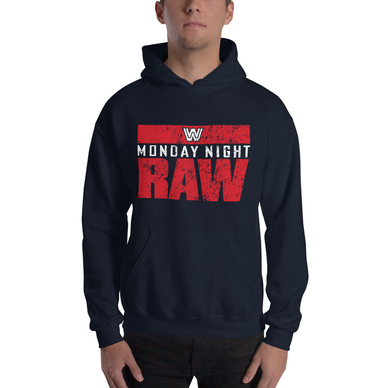WWE Monday Night RAW Old School Pullover Hoodie Sweatshirt