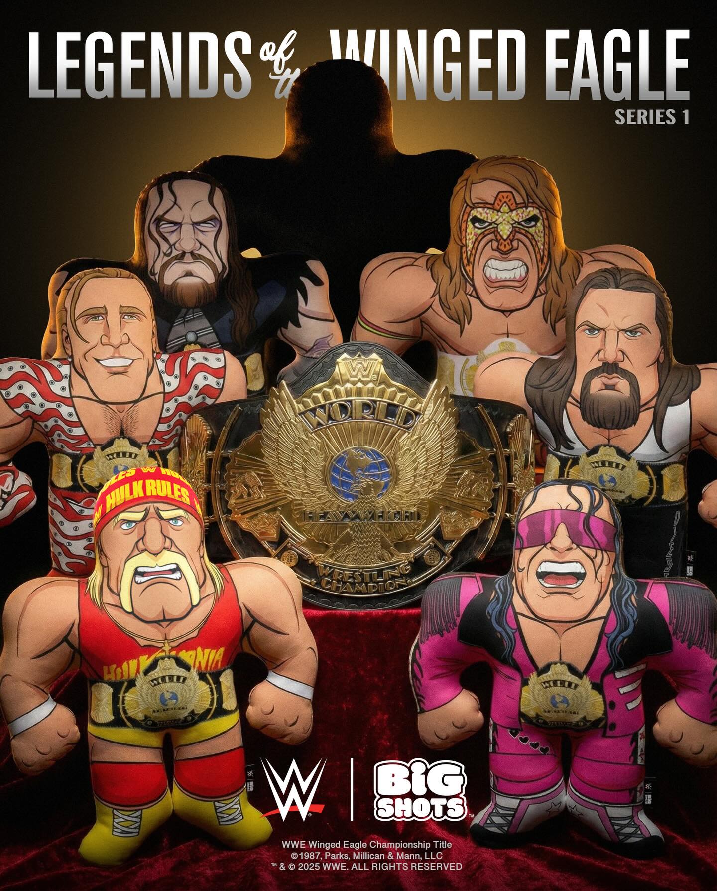 WWE Big Shots Legends of the Winged Eagle Series 1 Hulk Hogan Rip Thomas (Chase) PWcatalog