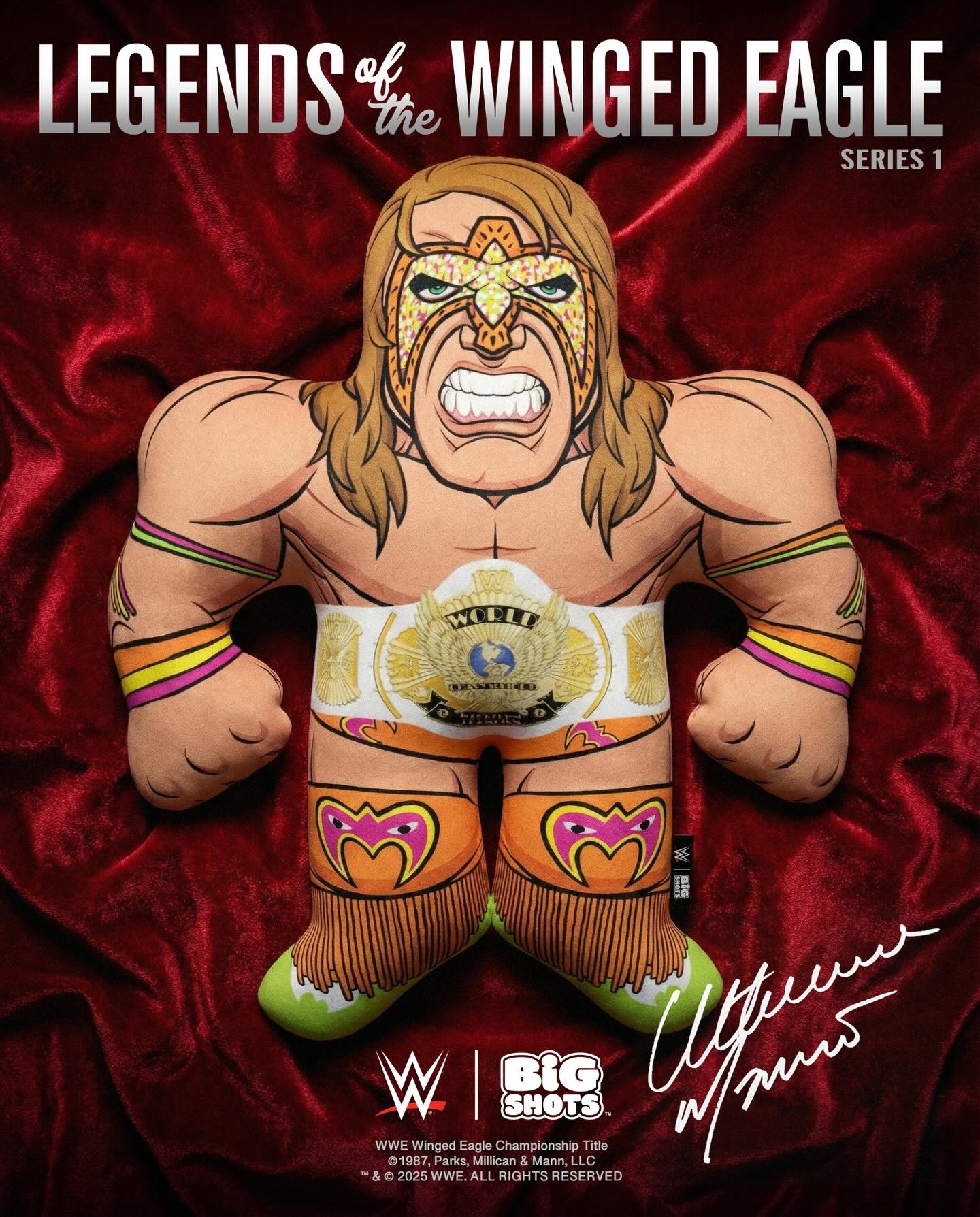 WWE Big Shots Legends of the Winged Eagle Series 1 Ultimate Warrior PWcatalog