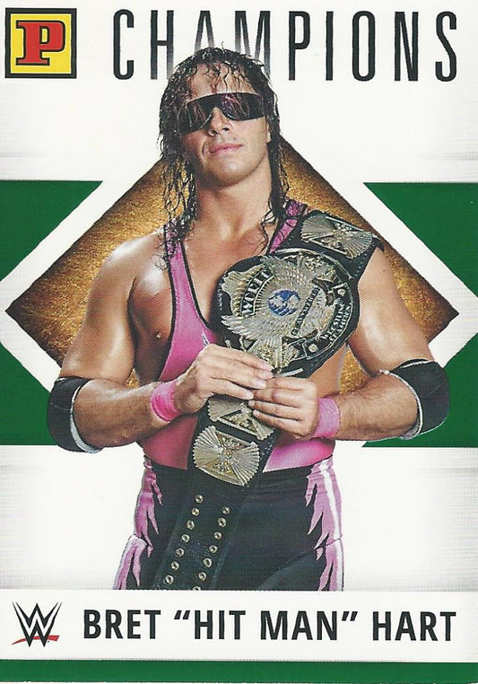 WWE Panini Debut Edition 2022 Bret Hart #159 Green