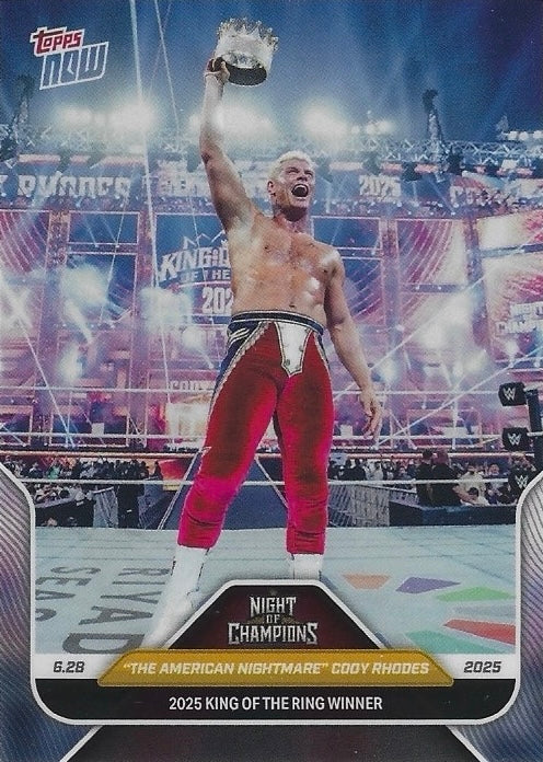 “The American Nightmare” Cody Rhodes 2025 King of the Ring Winner trading card PW Catalog