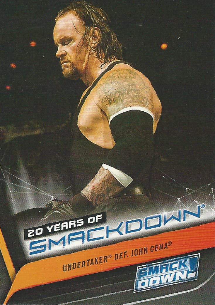 WWE Topps Smackdown 2019 Undertaker SD-17 trading card PW Catalog