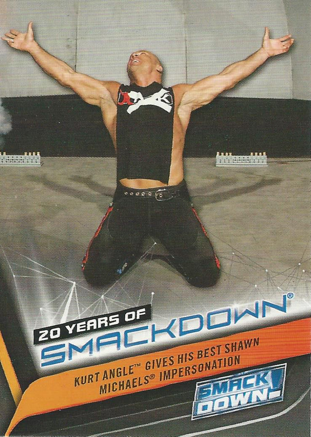 WWE Topps Smackdown 2019 Kurt Angle SD-18 trading card PW Catalog