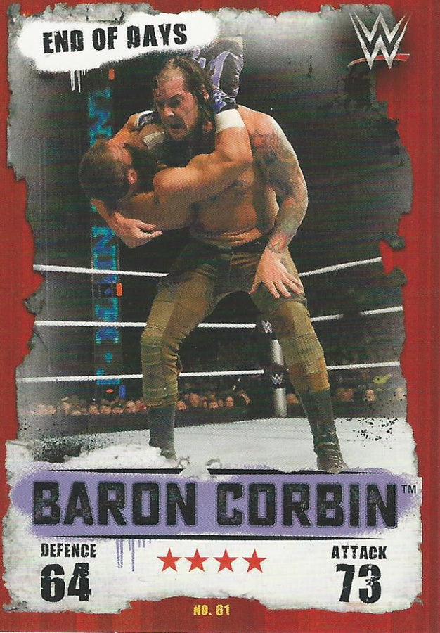 WWE Topps Slam Attax Takeover 2016 Baron Corbin #61