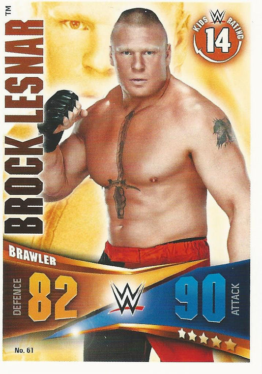 WWE Topps Slam Attax Rivals 2014 Brock Lesnar #61