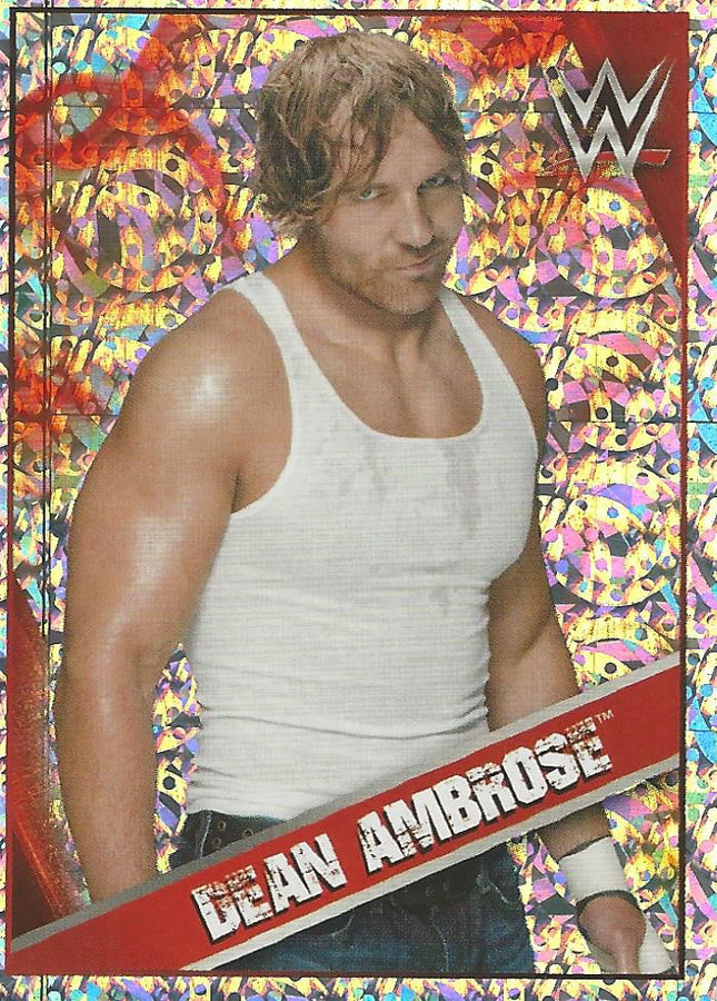WWE Topps Then Now Forever 2016 Stickers Foil Dean Ambrose #61