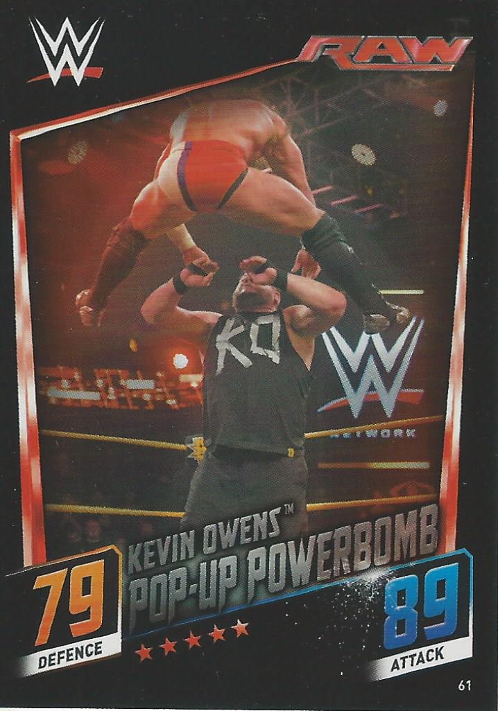 WWE Topps Slam Attax 2015 Then Now Forever Kevin Owens #61