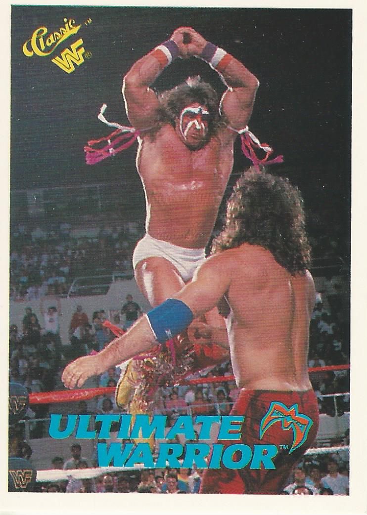 WWF Classic Trading Cards 1990 Ultimate Warrior No.61 trading card PW Catalog