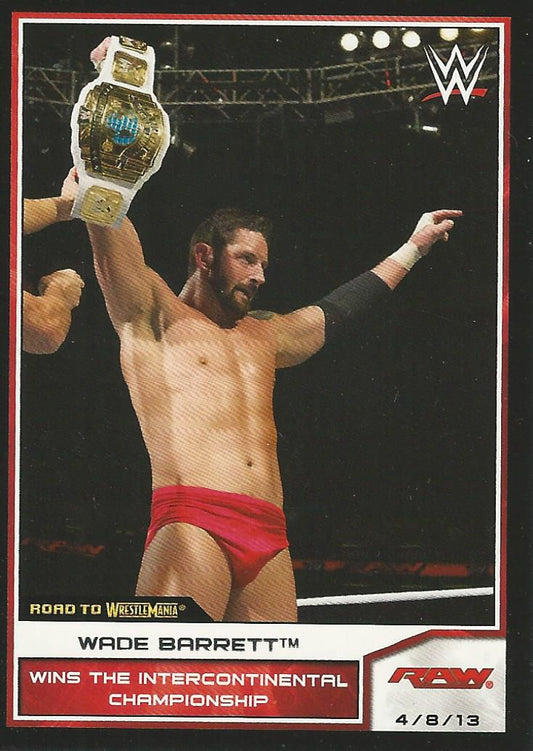 WWE Topps Road to Wrestlemania 2014 Wade Barrett #1