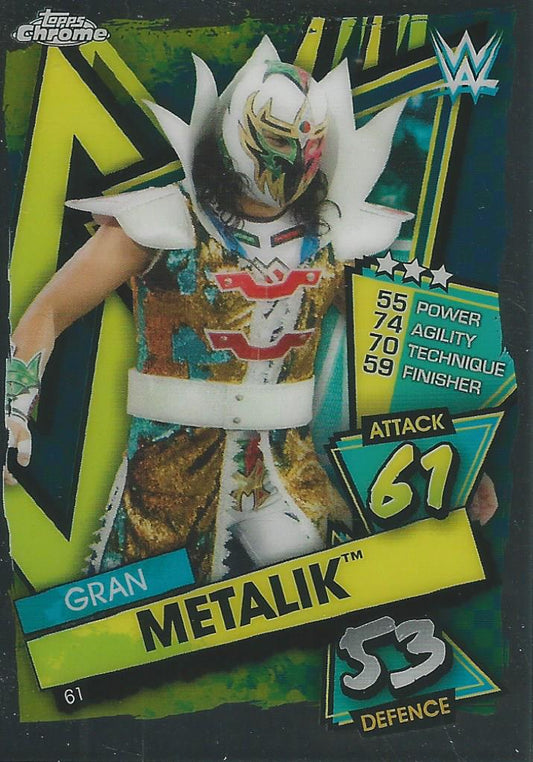 WWE Topps Slam Attax Chrome 2021 Gran Metalik #61