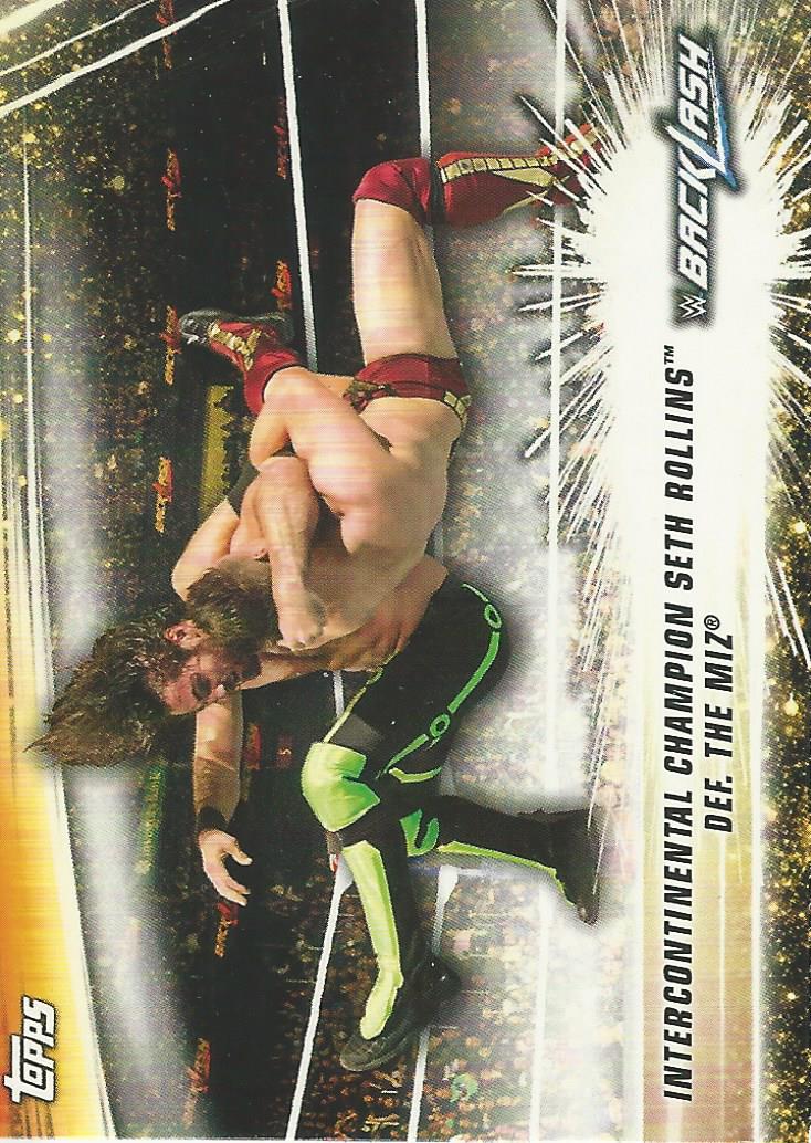 WWE Topps Summerslam 2019 Seth Rollins vs The Miz #61
