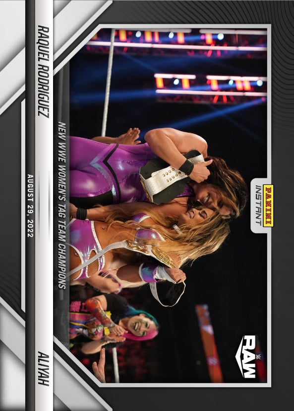 Raquel Rodriguez / Aliyah – New WWE Women’s TAG Team Champions trading card PW Catalog
