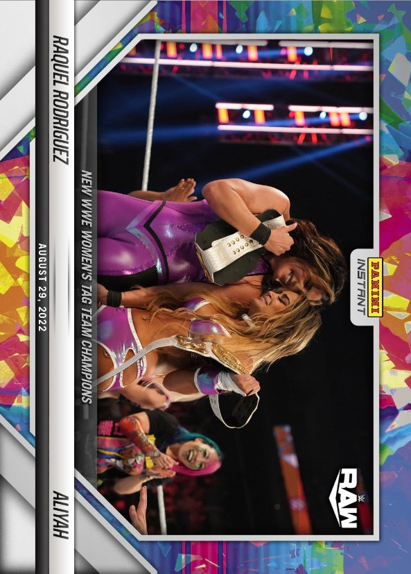 Raquel Rodriguez / Aliyah – New WWE Women’s TAG Team Champions trading card PW Catalog
