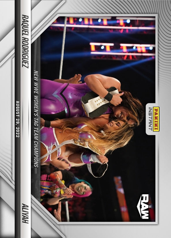 Raquel Rodriguez / Aliyah – New WWE Women’s TAG Team Champions trading card PW Catalog