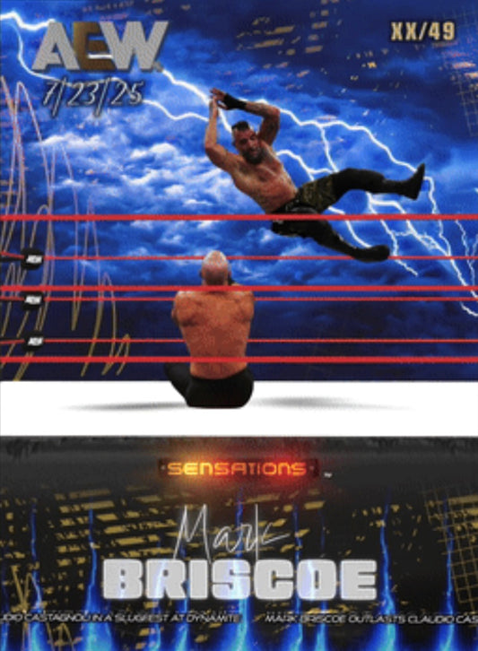 7/23/25 – Mark Briscoe – Mark Briscoe Outlasts Claudio Castagnoli in a Slugfest at Dynamite trading card PW Catalog