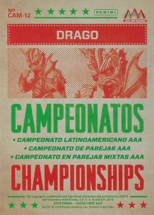 Drago trading card PW Catalog