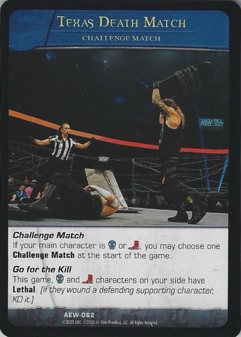 Texas Death Match trading card PW Catalog