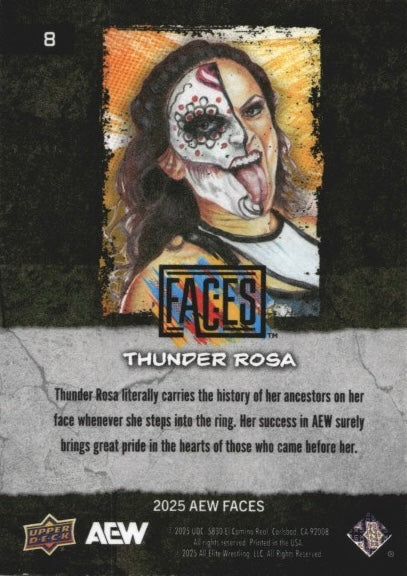 Thunder Rosa trading card PW Catalog