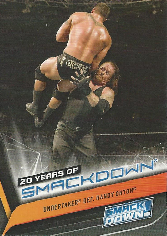 WWE Topps Smackdown 2019 Undertaker SD-20 trading card PW Catalog