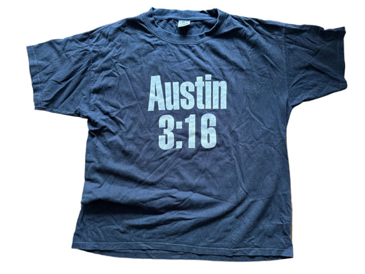 WWF “Stone Cold” Steve Austin “Austin 3:16” Smoking Skull T-shirt 1997 - image 2