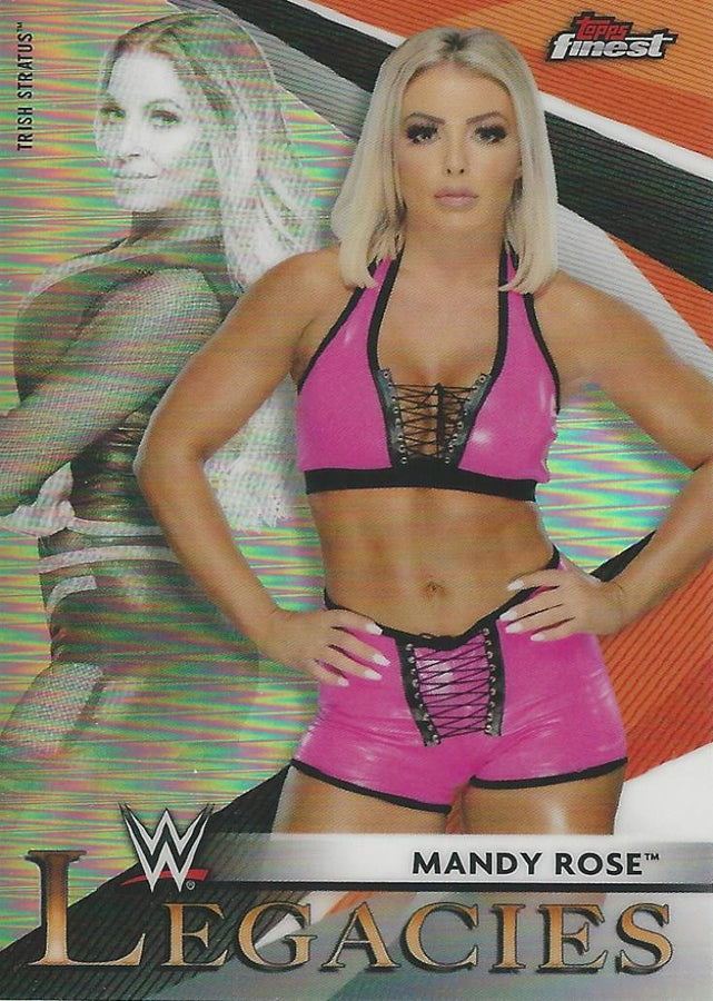 WWE Topps Finest 2021 Mandy Rose and Trish Status L-7 trading card PW Catalog
